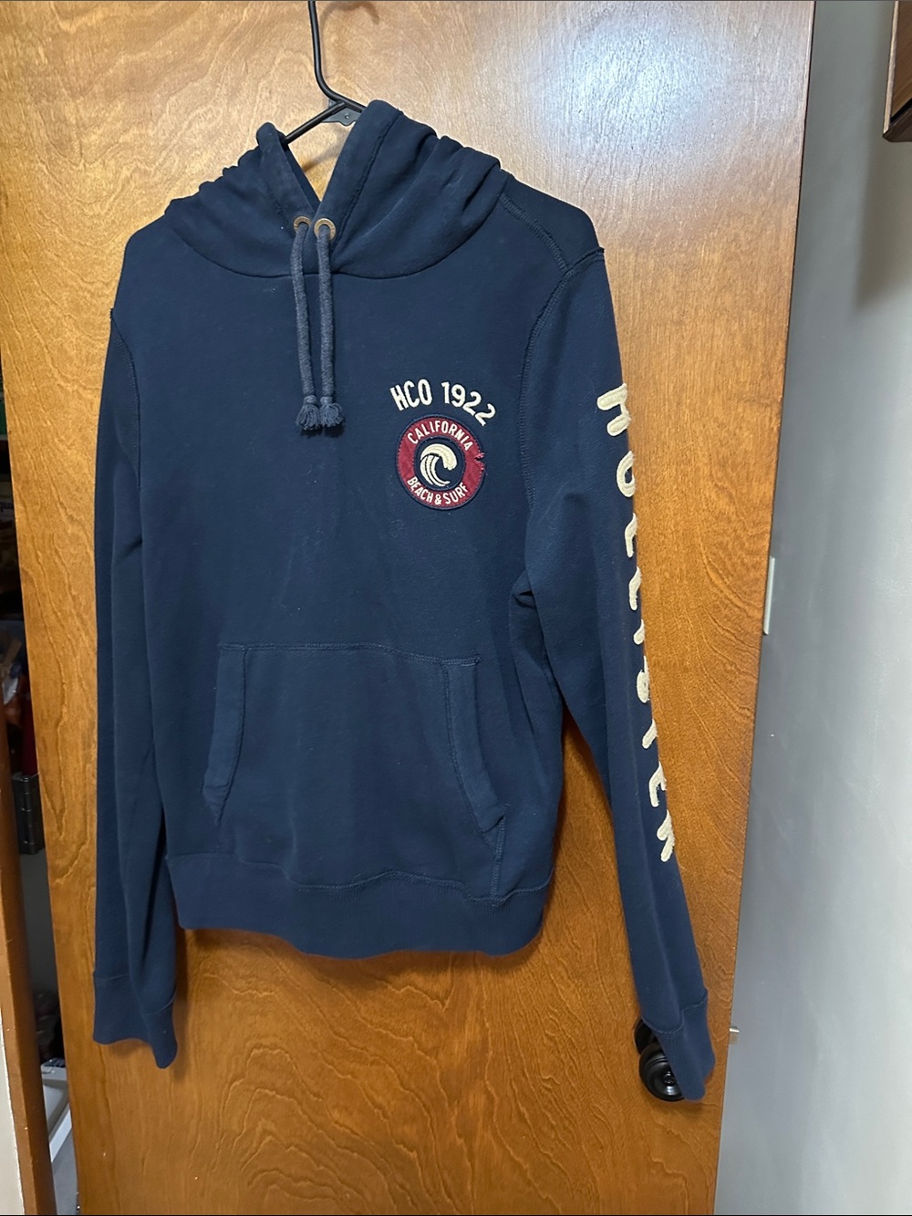 Hollister Navy Pullover Hoodie